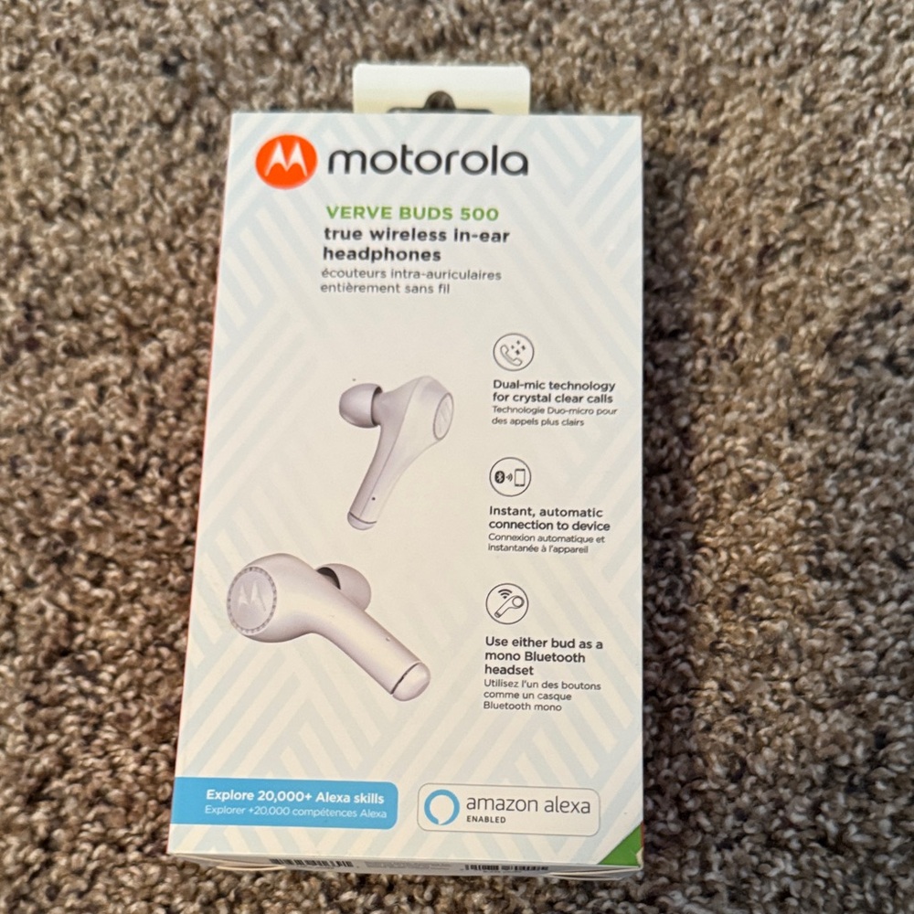 Motorola Verve Buds 500 Wireless Earbuds - White